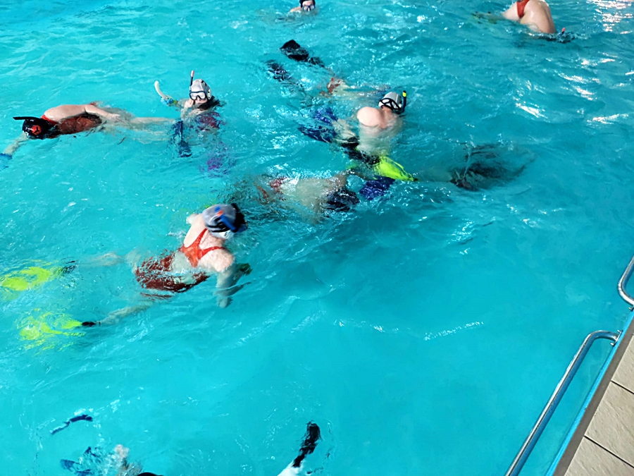 Hokej pod wodą Walenie Siemianowice Śląskie Trening 18 III 2023